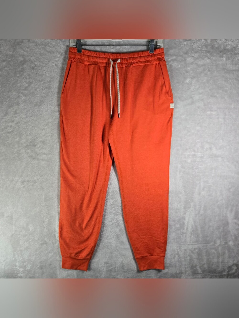 Vuori Orange Performance Jogger Women Size Small S Athleisure Dream Knit 25”